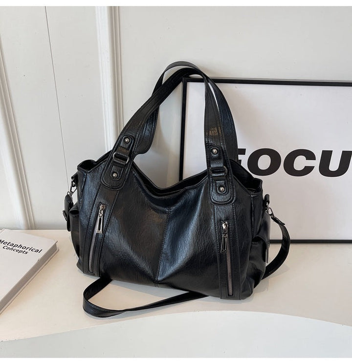 NOEMIE™ - Classic Leather Tote Bag - Maison Léa &amp; Lou