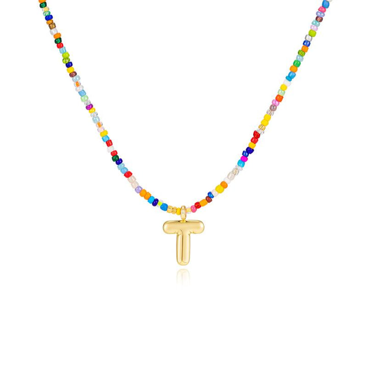 MACY™ - Colorful Bubble Letter Necklace - Maison Léa &amp; Lou