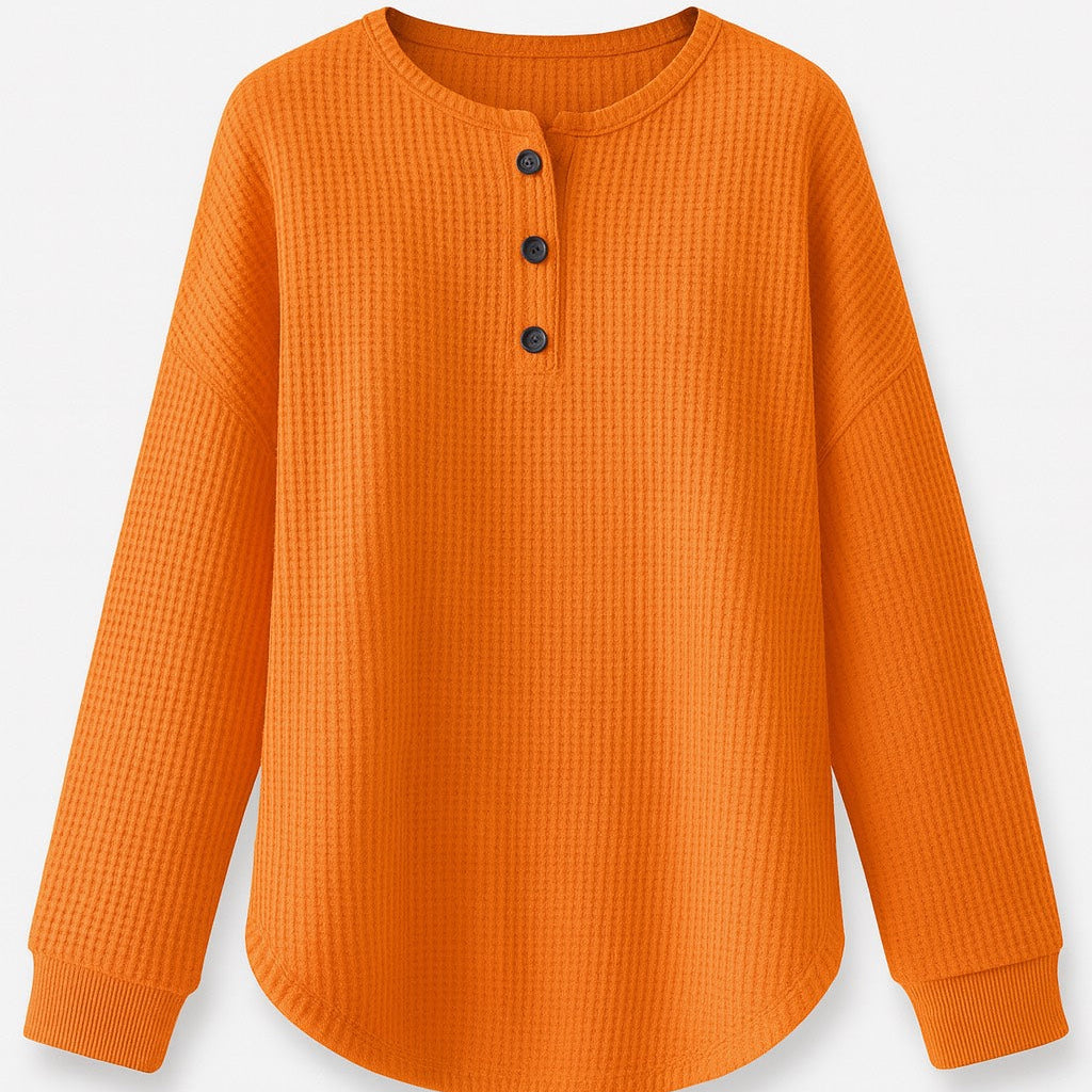 LEAH™  | Stylish Button Sweater - Maison Léa &amp; Lou
