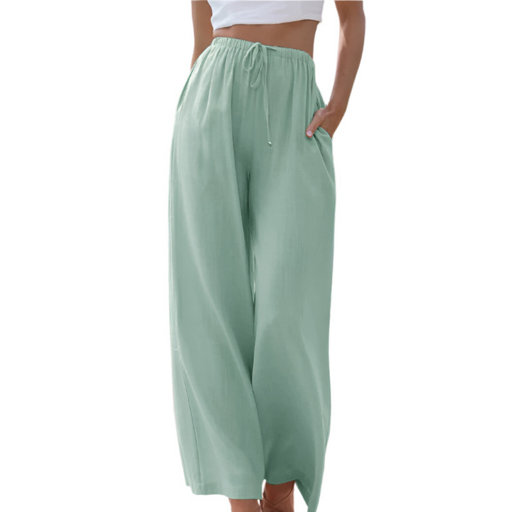 MARIANNE™ – Casual Summer Wide Leg Trousers - Maison Léa &amp; Lou