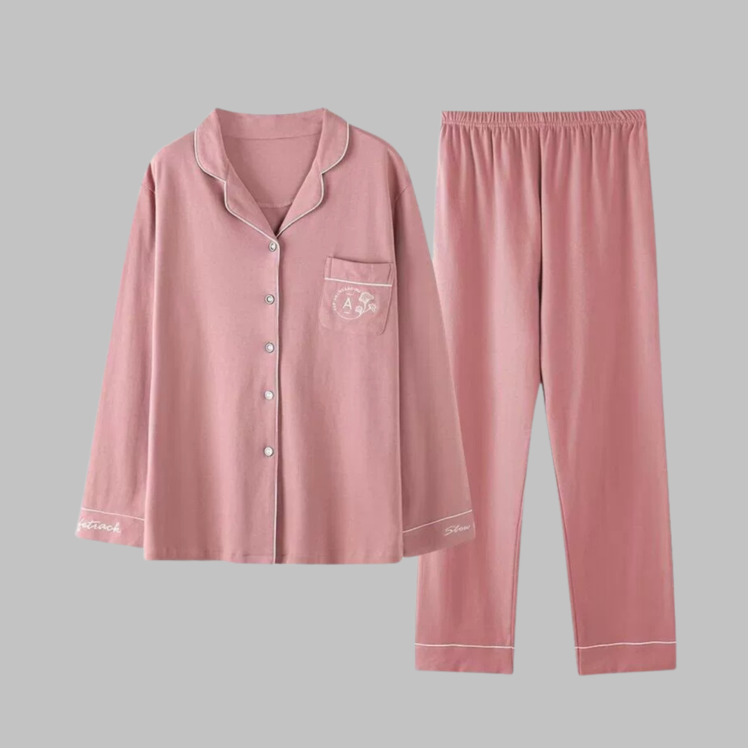 COSIMA™ - Cozy Long Sleeve Top and Pants Loungewear Set