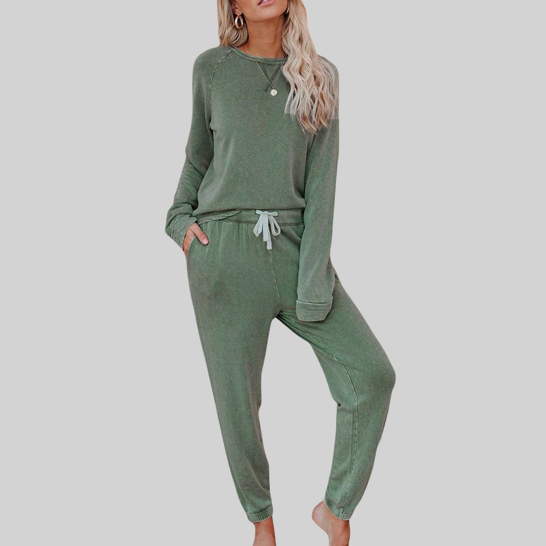 JOCELYN™ - Casual Long Sleeve and Sweatpants Set - Maison Léa &amp; Lou