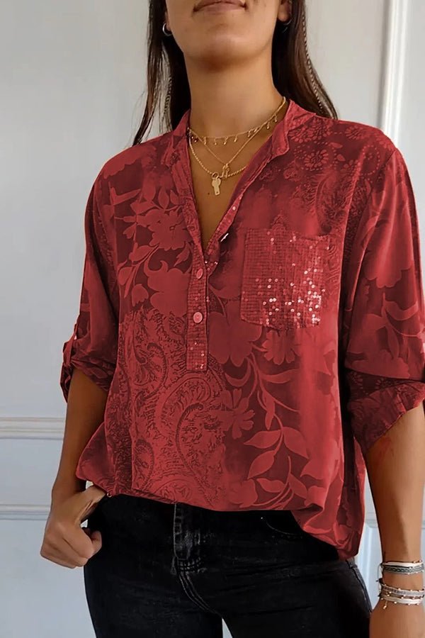 Pauline | Elegante Top di Paillettes