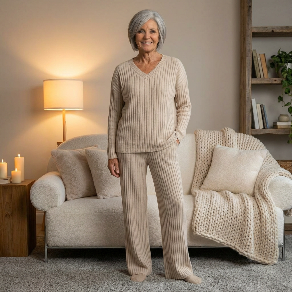 LunaRib™ | Soft Knit Lounge Set - Maison Léa & Lou