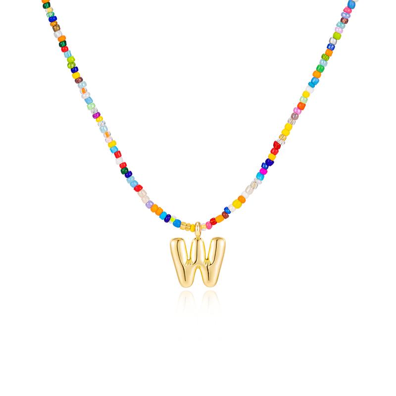 MACY™ - Colorful Bubble Letter Necklace - Maison Léa &amp; Lou