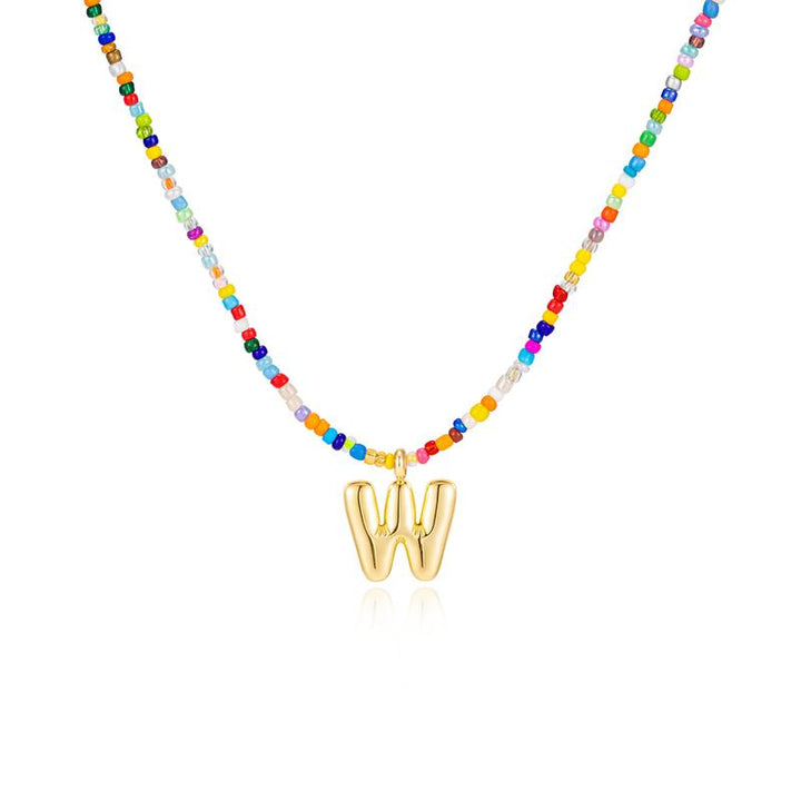 MACY™ - Colorful Bubble Letter Necklace - Maison Léa &amp; Lou