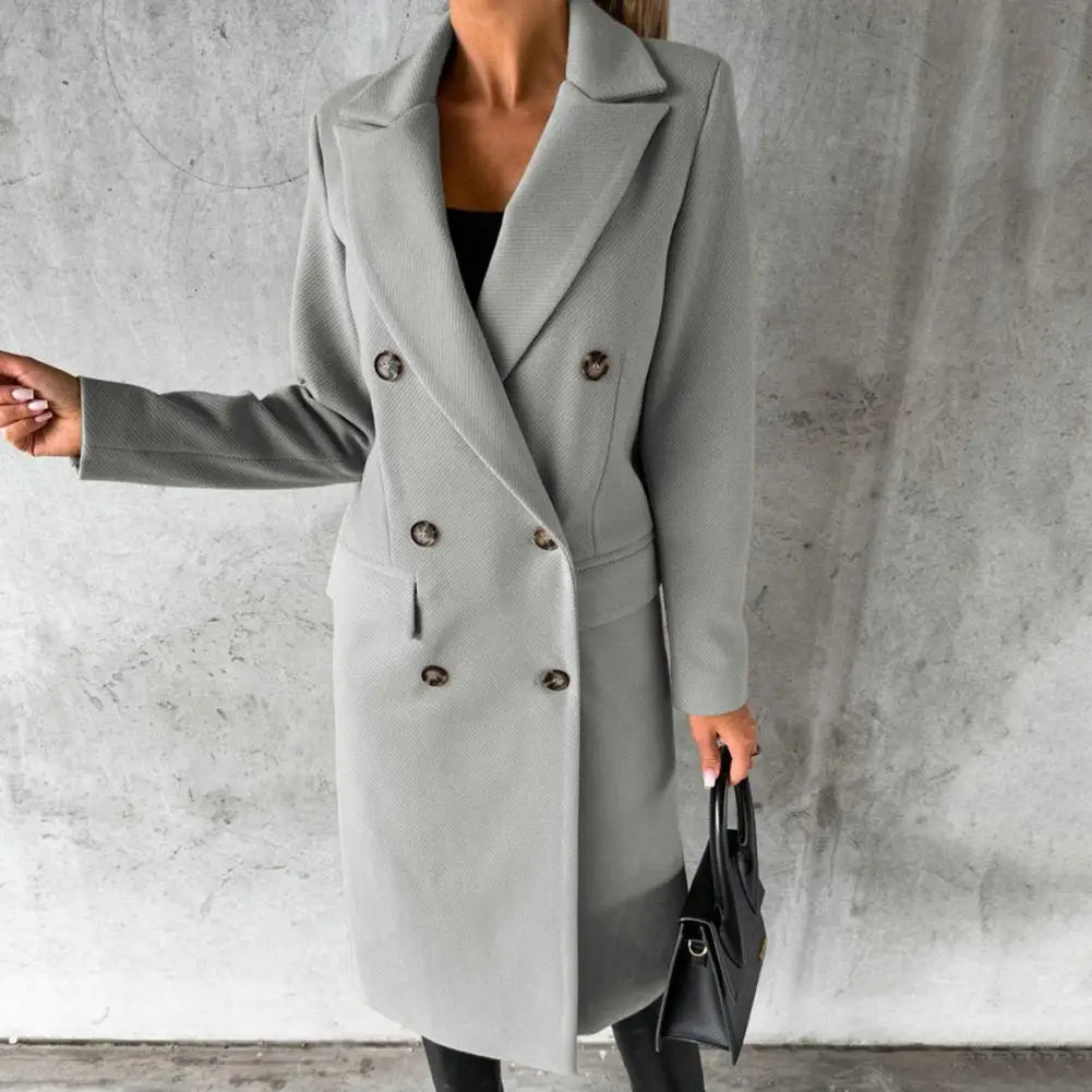 ALEXA™ | Urban Elegance Wool Trench - Maison Léa &amp; Lou