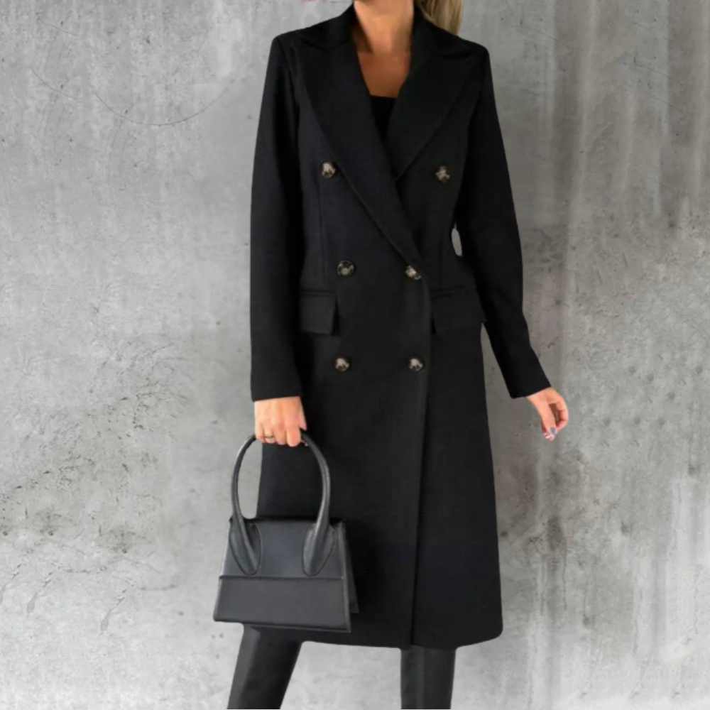 ALEXA™ | Urban Elegance Wool Trench - Maison Léa &amp; Lou