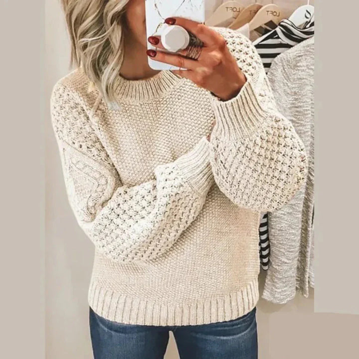 KIKI™ | Knitted Arm Detailed Sweater - Maison Léa &amp; Lou