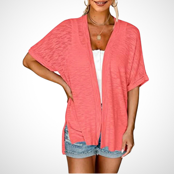 APPOLLINE™ - Stylish Flowy Short Sleeve Cardigan - Maison Léa &amp; Lou