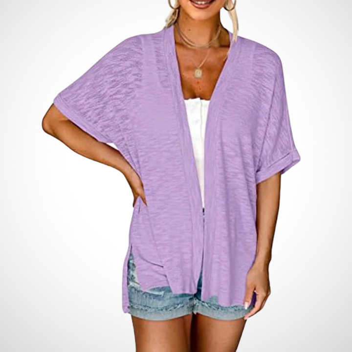 APPOLLINE™ - Stylish Flowy Short Sleeve Cardigan - Maison Léa &amp; Lou