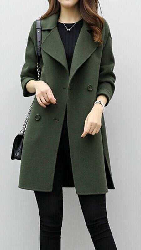 CELINA™ - Long Trench Coat - Maison Léa &amp; Lou