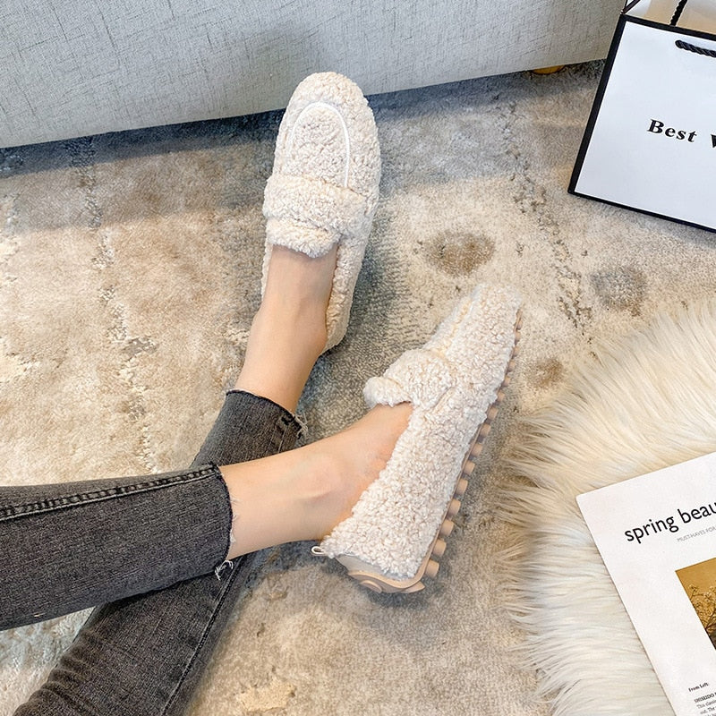 COCO™ | Cozy Sherpa Loafers - Maison Léa & Lou