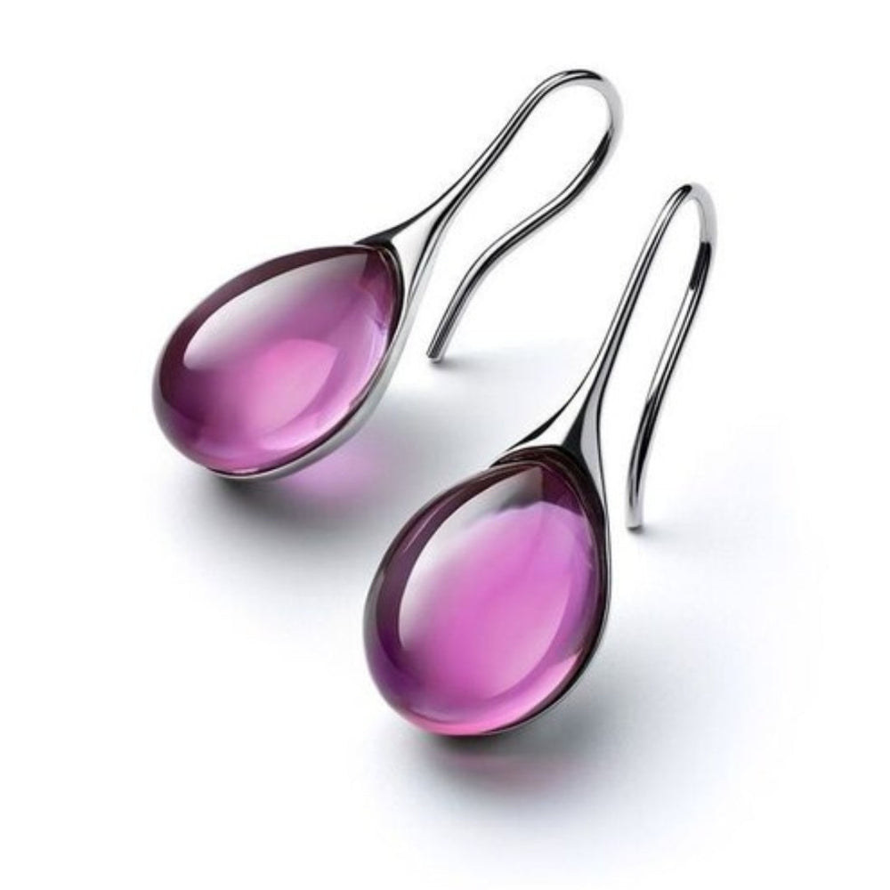 ROMY™ - Crystal Drop Earrings in Gold and Silver - Maison Léa & Lou