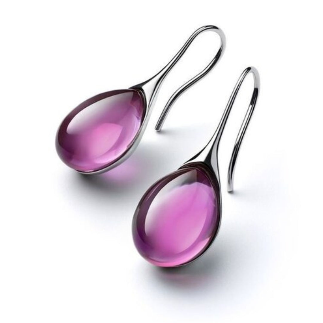 ROMY™ - Crystal Drop Earrings in Gold and Silver - Maison Léa &amp; Lou