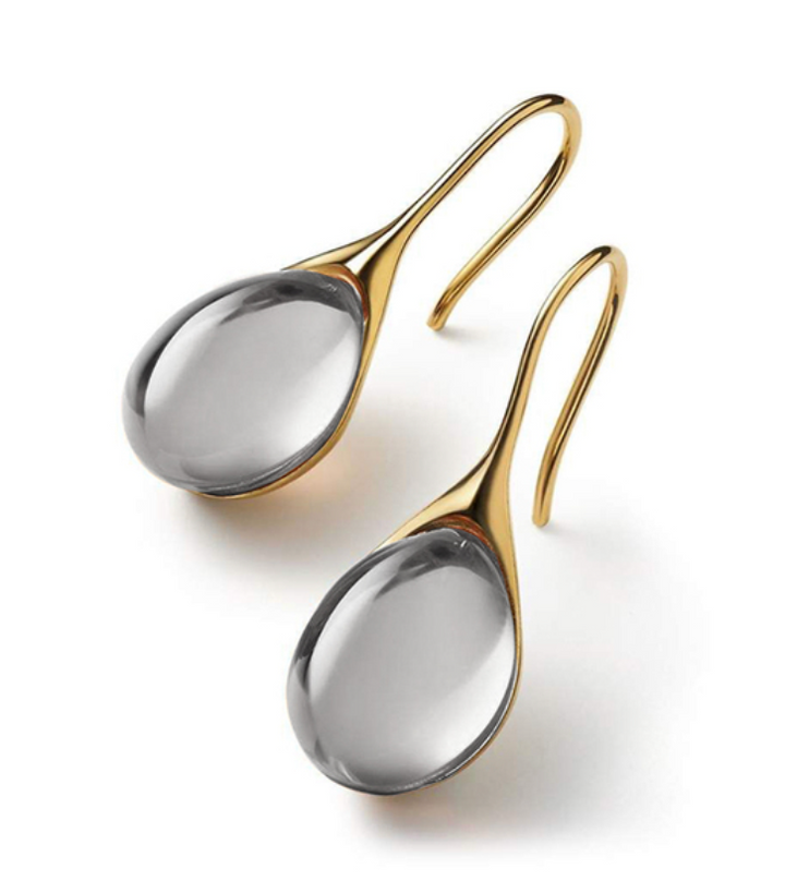 ROMY™ - Crystal Drop Earrings in Gold and Silver - Maison Léa &amp; Lou