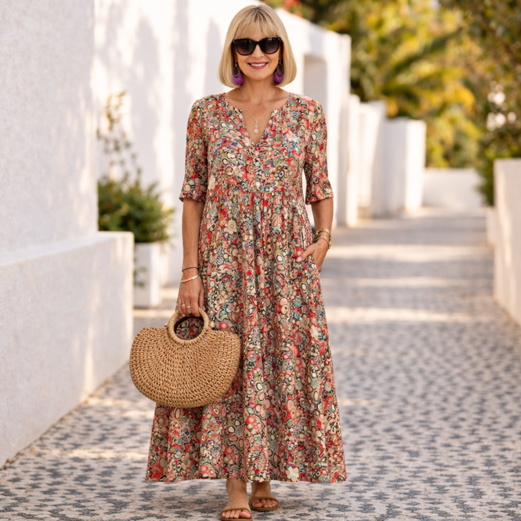 Queenie | Elegant Summer Dress - Maison Léa & Lou