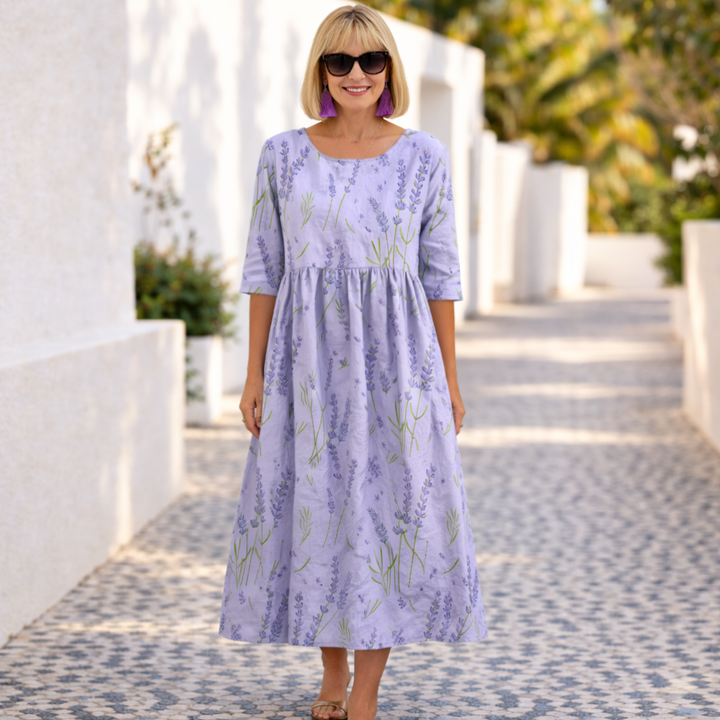 Susan | Floral Dress with a Summer Vibe - Maison Léa &amp; Lou