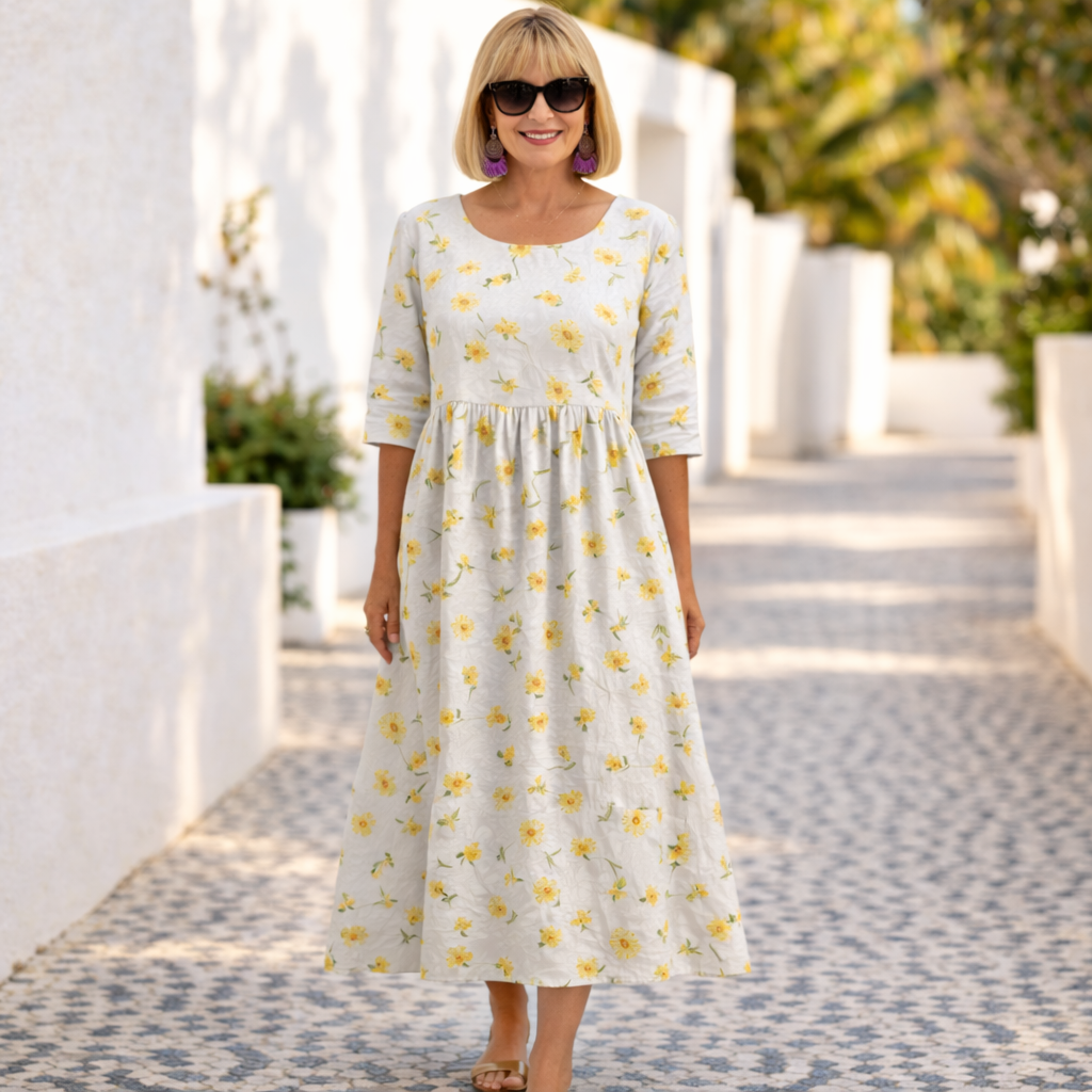 Susan | Floral Dress with a Summer Vibe - Maison Léa &amp; Lou