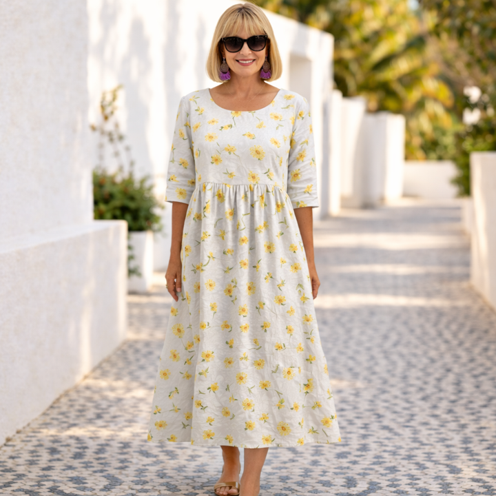 Susan | Floral Dress with a Summer Vibe - Maison Léa &amp; Lou
