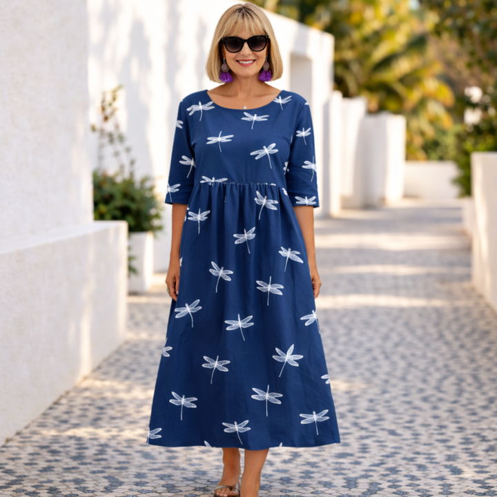 Mary | Summer Floral Dress - Maison Léa &amp; Lou