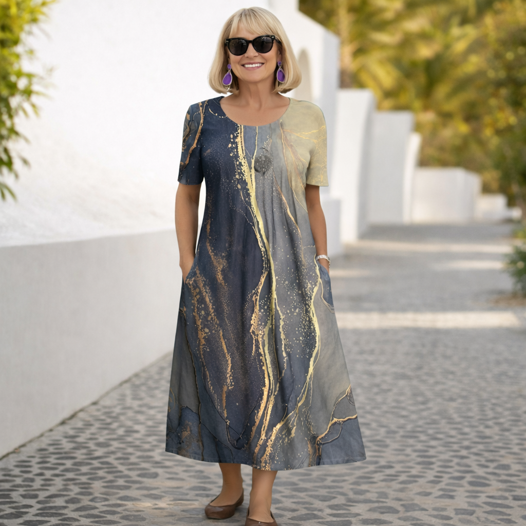 Robin | Floral Midi Dress - Maison Léa &amp; Lou