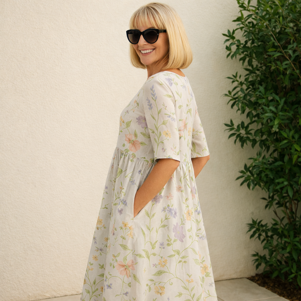 Lily | Midi Dress - Effortless Comfort - Maison Léa &amp; Lou