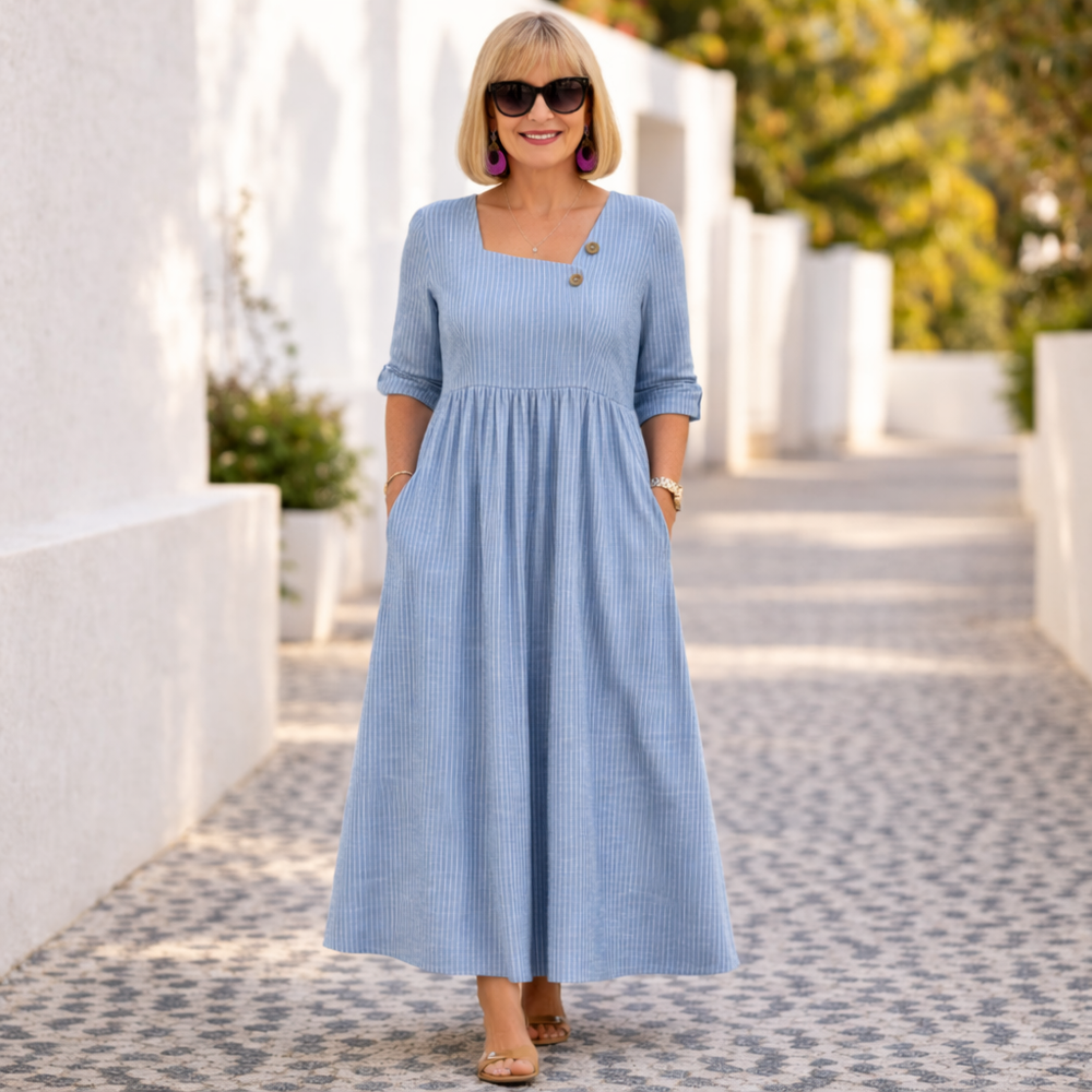 Cleomarie | Elegant Midi Dress - Maison Léa & Lou