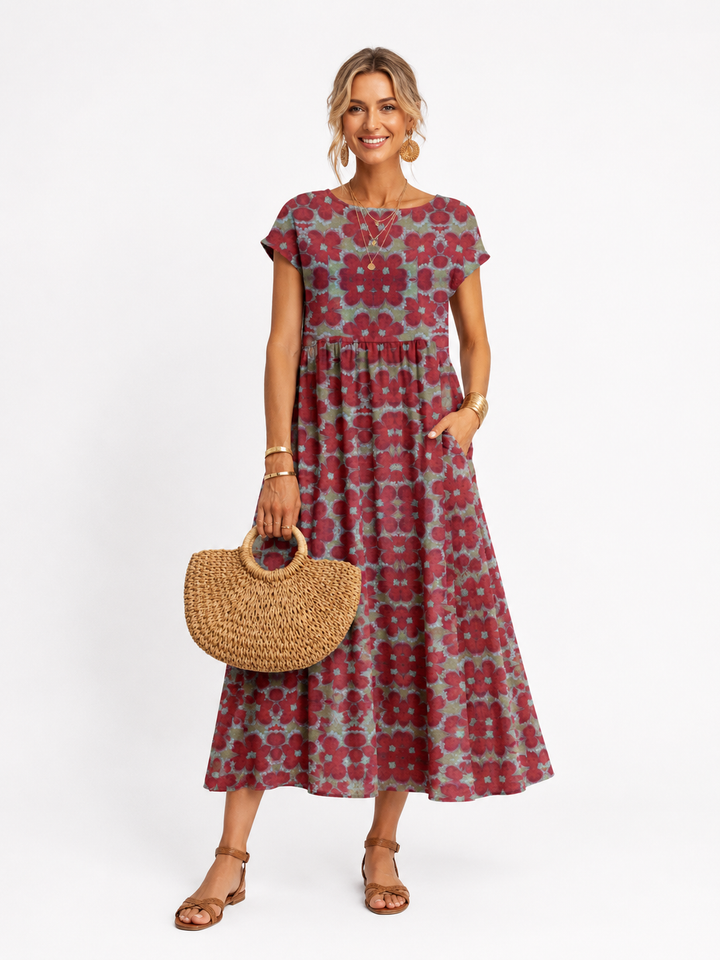 Florene | short sleeve summer dress - Maison Léa &amp; Lou