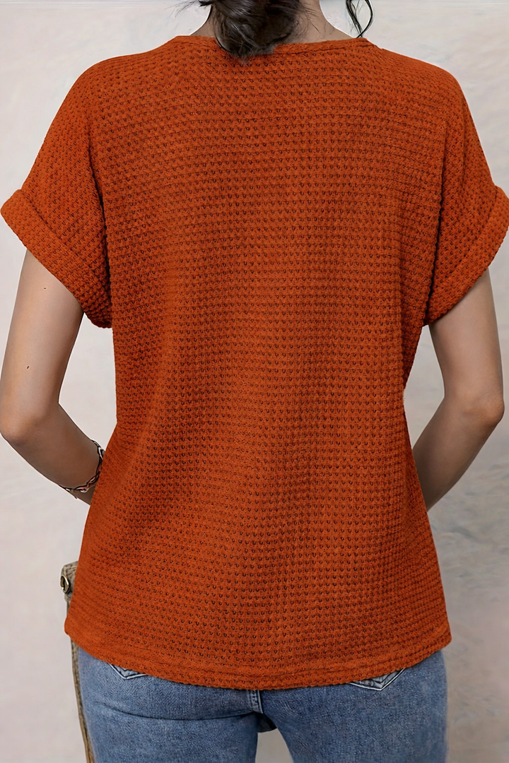 Primrose | Crochet-Trim Round-Neck Top - Maison Léa &amp; Lou
