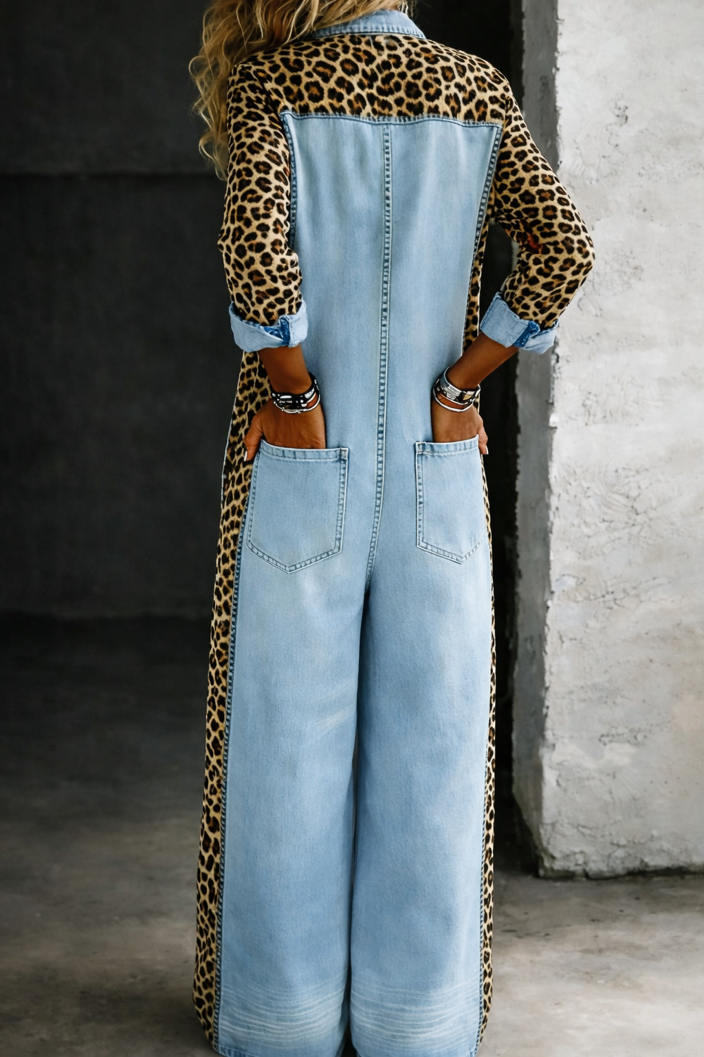 Amanda | One Piece Denim Shirt Jumpsuit - Maison Léa &amp; Lou