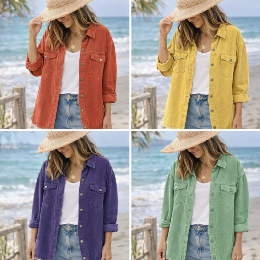 Katja™ | Denim Jacket - Maison Léa & Lou