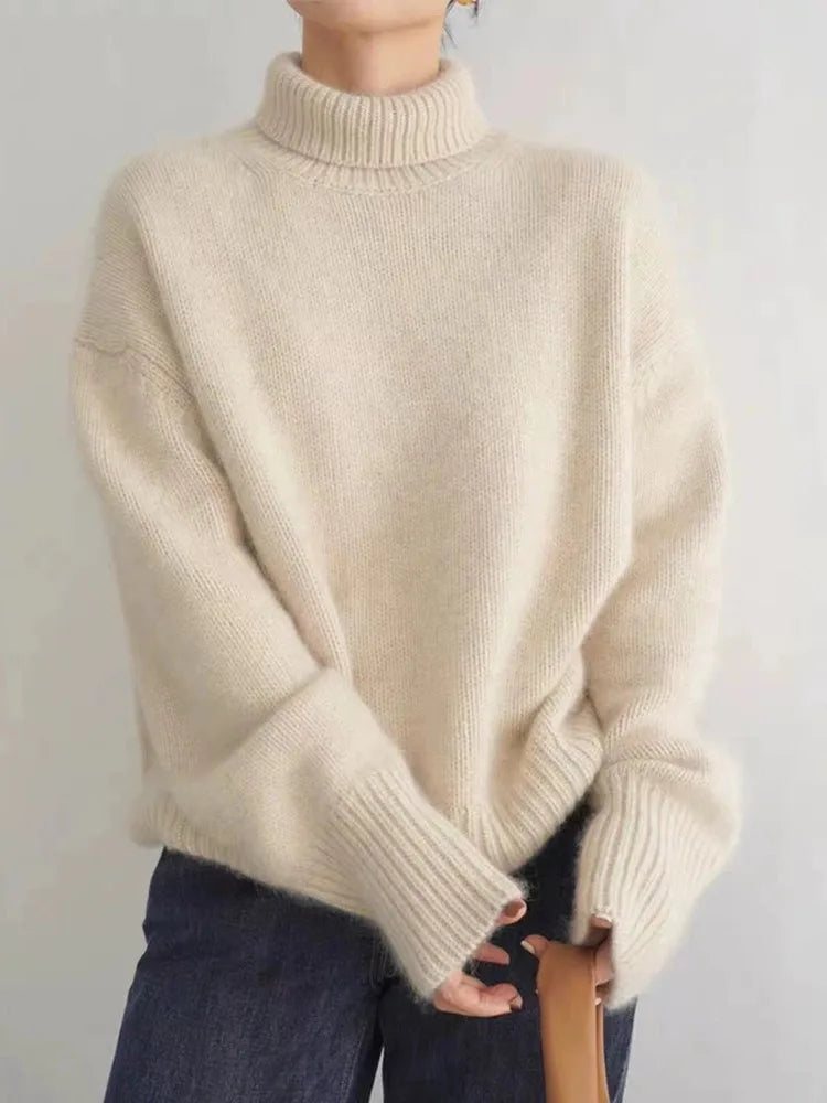 Isabella | Cashmere High Neck Sweater
