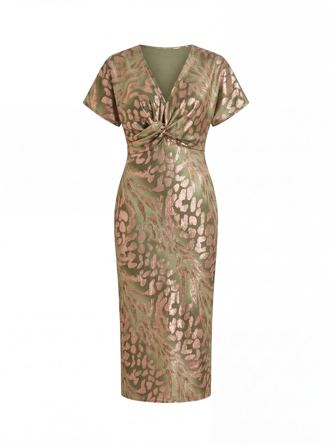 LIORA™ | Ruffle Sleeve Midi Dress - Maison Léa &amp; Lou