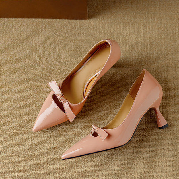 Elayna™ | Elegant leather Pumps - Maison Léa &amp; Lou