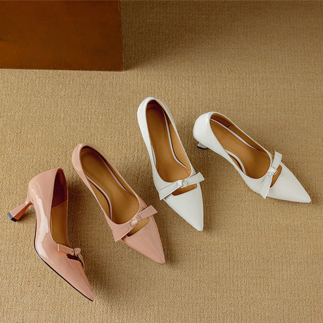 Elayna™ | Elegant leather Pumps - Maison Léa &amp; Lou