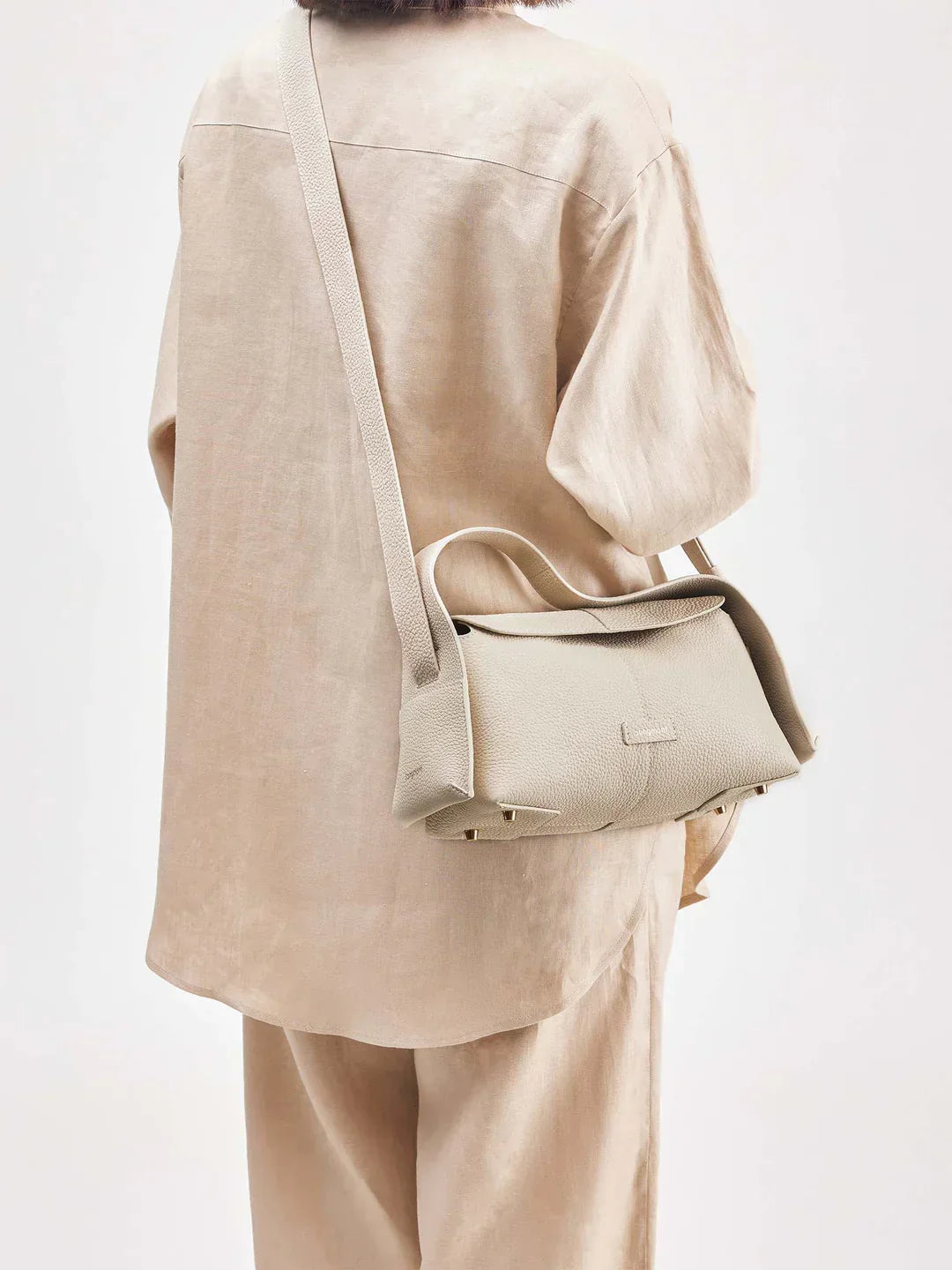 Small Lioré Roof Bag - Ivory - Maison Léa &amp; Lou