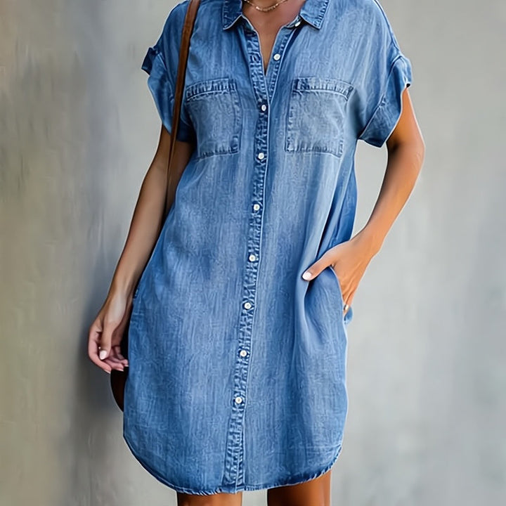 Helen | Button-Down Shirt Dress - Maison Léa &amp; Lou