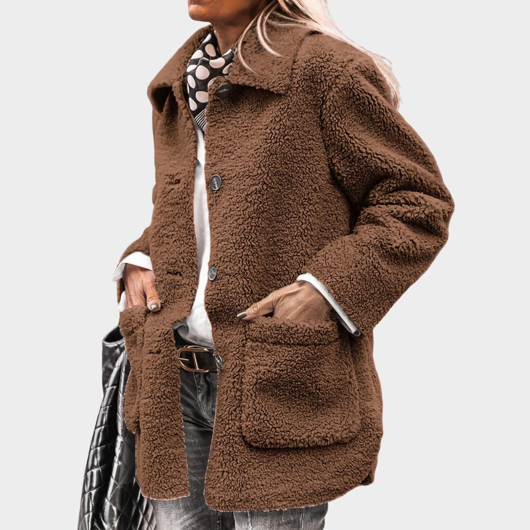 ASTRID™ | Soft Fuzzy Coat - Maison Léa & Lou