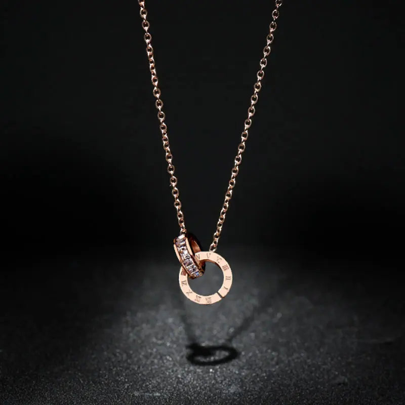 CYNTHIA™ – Roman Numeral Charm Necklace - Maison Léa & Lou