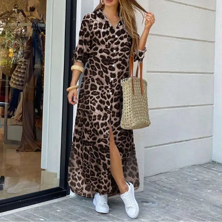 Tilda™ | Skjortekjole med Trendy Prints - Maison Léa &amp; Lou