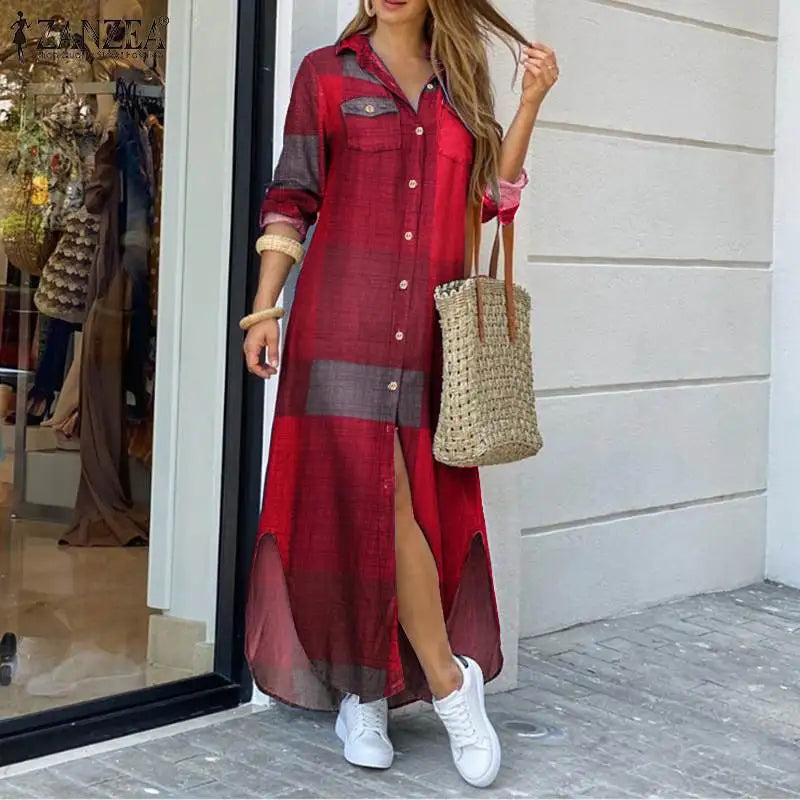 Tilda™ | Skjortekjole med Trendy Prints - Maison Léa &amp; Lou