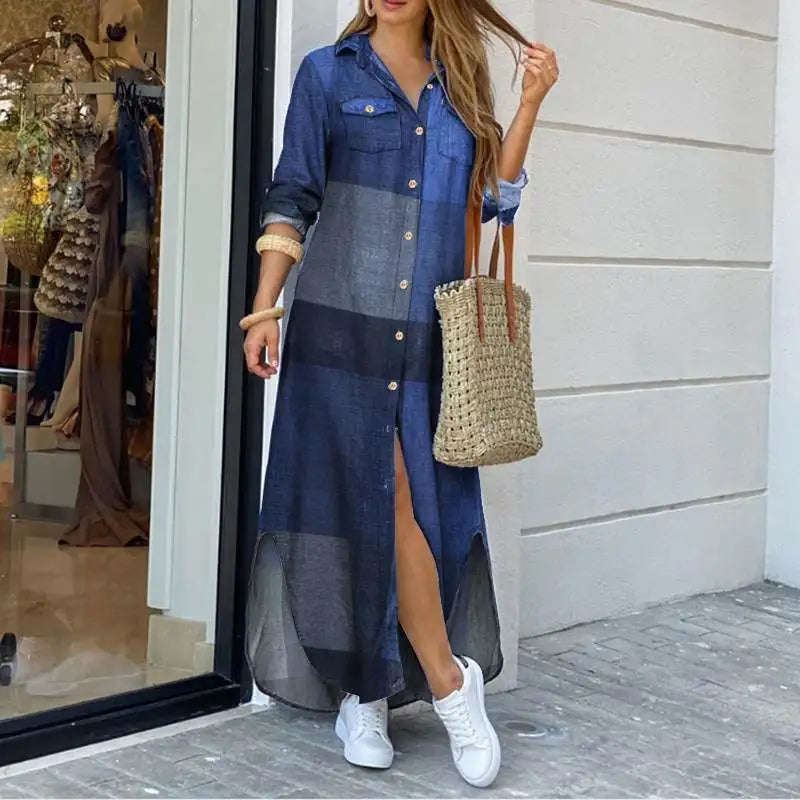 Tilda™ | Skjortekjole med Trendy Prints - Maison Léa &amp; Lou