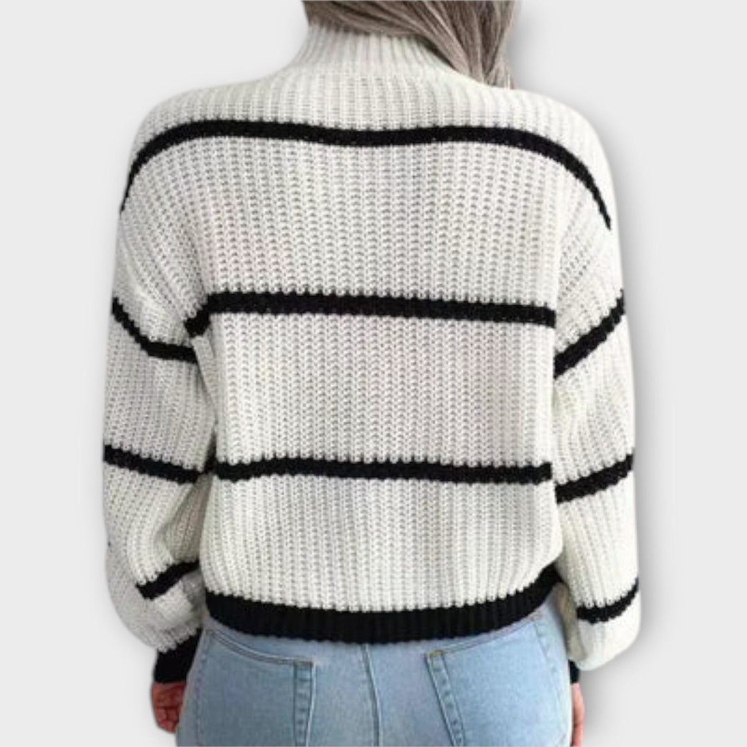Chavala - Striped Turtleneck Jumper