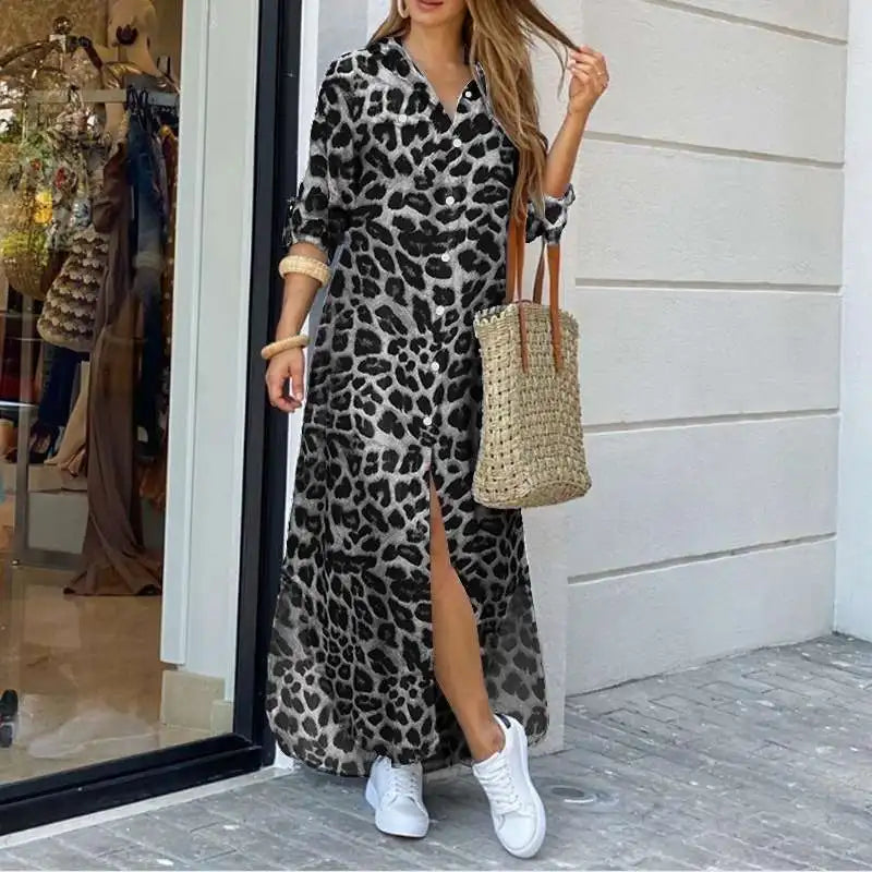 Tilda™ | Skjortekjole med Trendy Prints - Maison Léa &amp; Lou