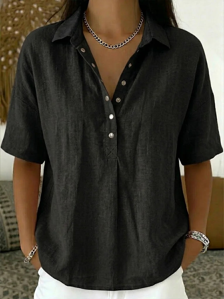 Willow™ |  Timeless Relaxed Blouse - Maison Léa &amp; Lou