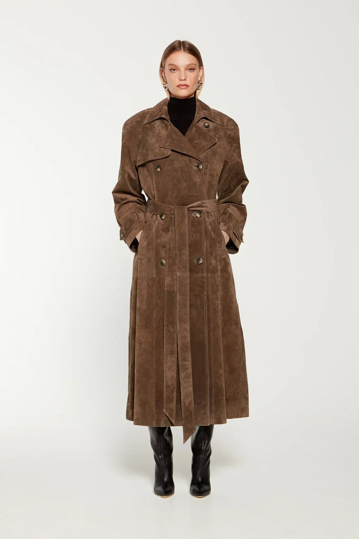 CHANTAL™ - Classic Belted Trench Coat - Maison Léa &amp; Lou
