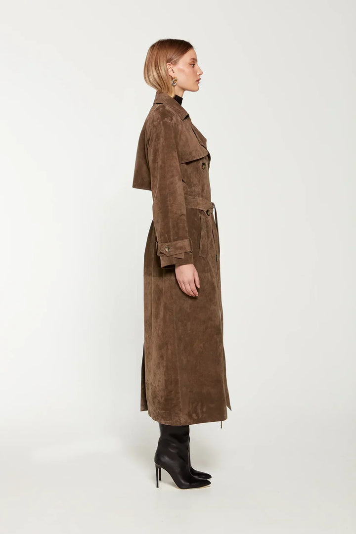 CHANTAL™ - Classic Belted Trench Coat - Maison Léa &amp; Lou