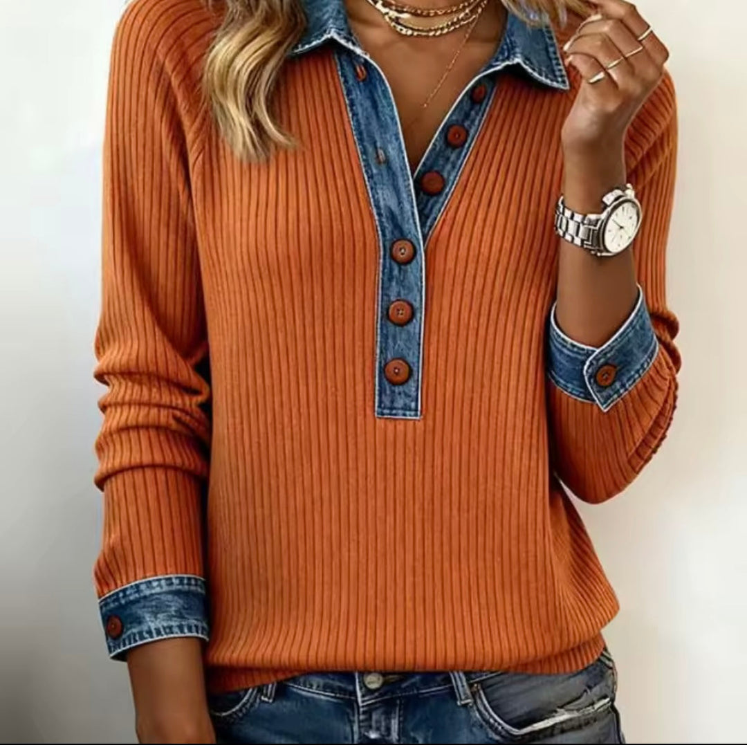 Amélie™ | Everyday Ribbed Knit Top - Maison Léa &amp; Lou