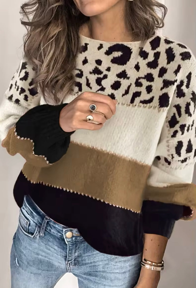 MARIE™ | Leopard Sweater - Maison Léa &amp; Lou